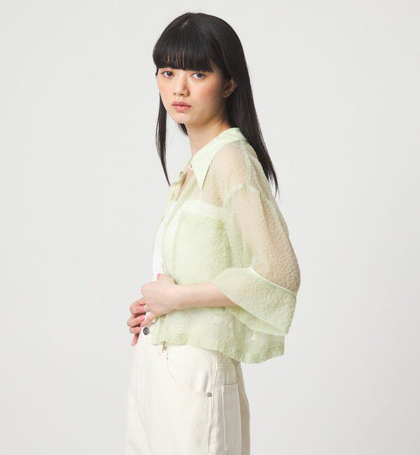 EMMEL REFINES「＜EMMEL REFINES＞EM シアー ポコ シャツ」|シャツ・ブラウス|