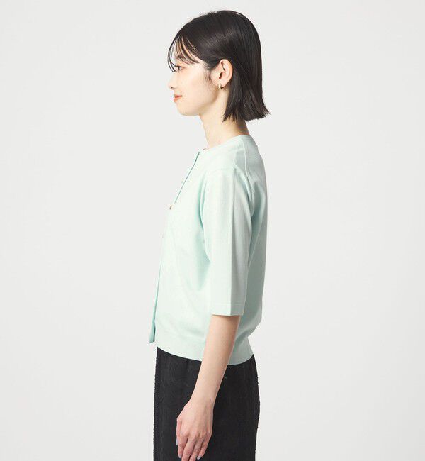 UNITED ARROWS green label relaxing「ハーフスリーブ ニット カーディガン ウォッシャブル 接触冷感 UVカット」|カーディガン|