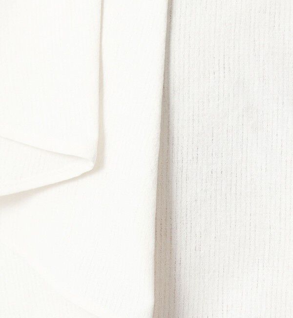 UNITED ARROWS green label relaxing「Breeze Cool  ラッフル ブラウス マシンウォッシャブル 吸水速乾 通気性 UVカット」|シャツ・ブラウス|