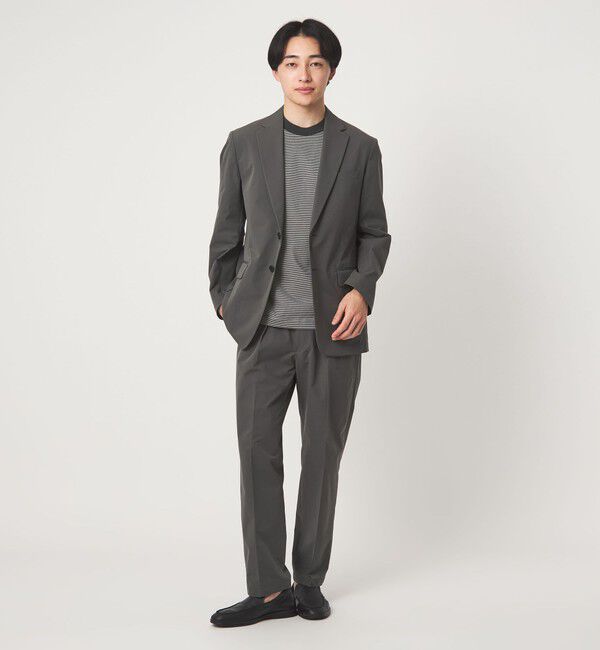 UNITED ARROWS green label relaxing「A+ COOL ミジンボーダー ビズ クルーネック カットソー Tシャツ -接触冷感・吸水速乾-」|Tシャツ・カットソー|