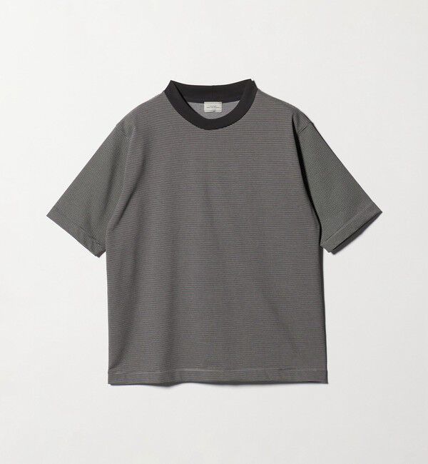 UNITED ARROWS green label relaxing「A+ COOL ミジンボーダー ビズ クルーネック カットソー Tシャツ -接触冷感・吸水速乾-」|Tシャツ・カットソー|
