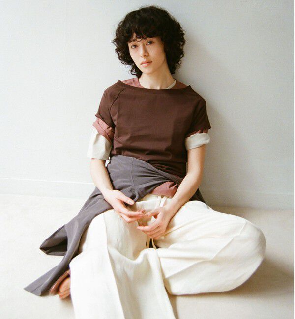 UNITED ARROWS green label relaxing「＜SEASONAL COLLECTION＞LOTUS オフショルダー Tシャツ」|Tシャツ・カットソー|