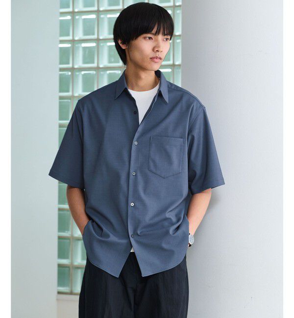 UNITED ARROWS green label relaxing「ポリエステル ドビー ジャストルーズ 半袖 シャツ -接触冷感・吸水速乾・ストレッチ-」|シャツ・ブラウス|ROYAL