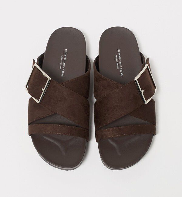 UNITED ARROWS green label relaxing「ビッグバックル フラットサンダル」|サンダル|
