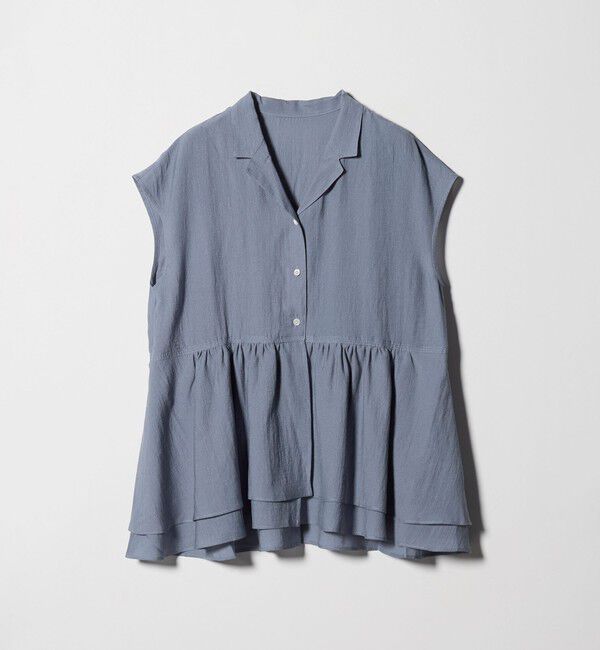 UNITED ARROWS green label relaxing「【WEB限定】＜at ease＞ペプラム ブラウス」|シャツ・ブラウス|