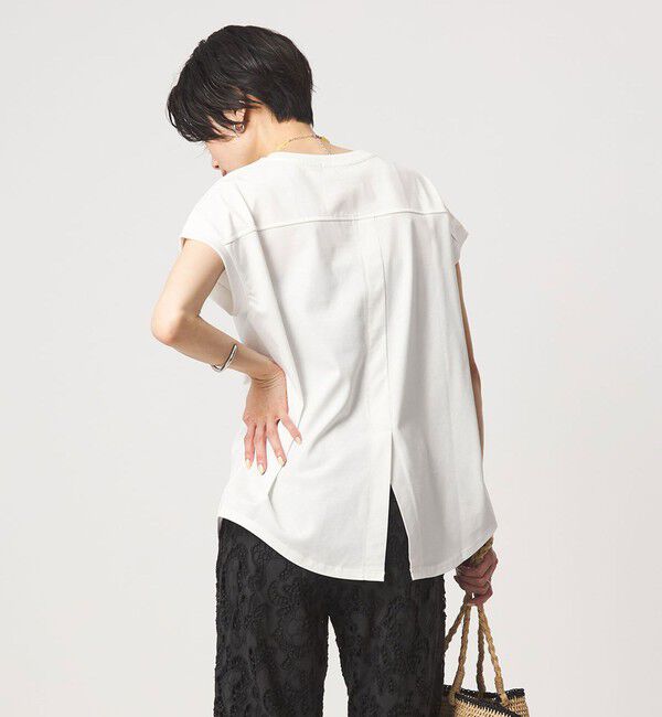 UNITED ARROWS green label relaxing「バックスリット   プルオーバー カットソー 制菌」|Tシャツ・カットソー|