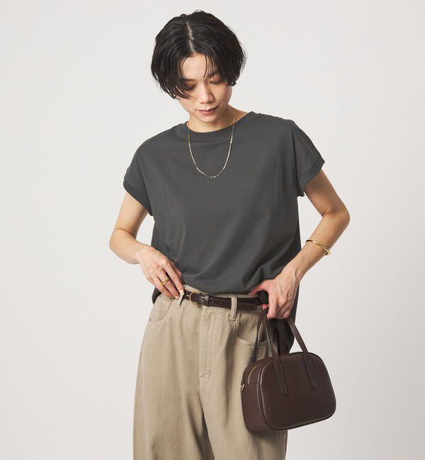 UNITED ARROWS green label relaxing「バックスリット   プルオーバー カットソー 制菌」|Tシャツ・カットソー|DK.GRAY