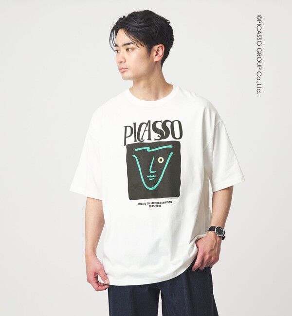 UNITED ARROWS green label relaxing「【別注】＜PABLO PICASSO＞インスパイアアート プリント 半袖 Tシャツ カットソー」|Tシャツ・カットソー|