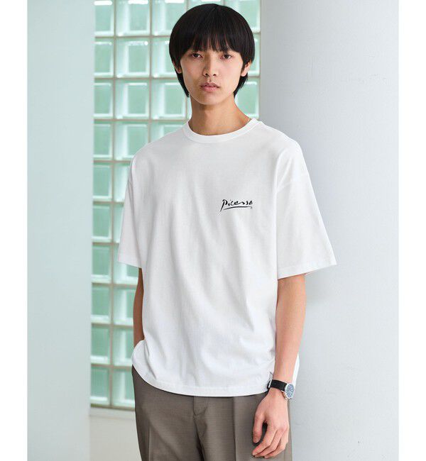 UNITED ARROWS green label relaxing「【別注】＜PABLO PICASSO＞インスパイアアート プリント 半袖 Tシャツ カットソー」|Tシャツ・カットソー|
