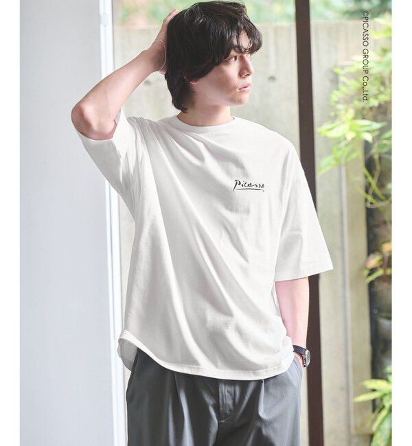 UNITED ARROWS green label relaxing「【別注】＜PABLO PICASSO＞インスパイアアート プリント 半袖 Tシャツ カットソー」|Tシャツ・カットソー|