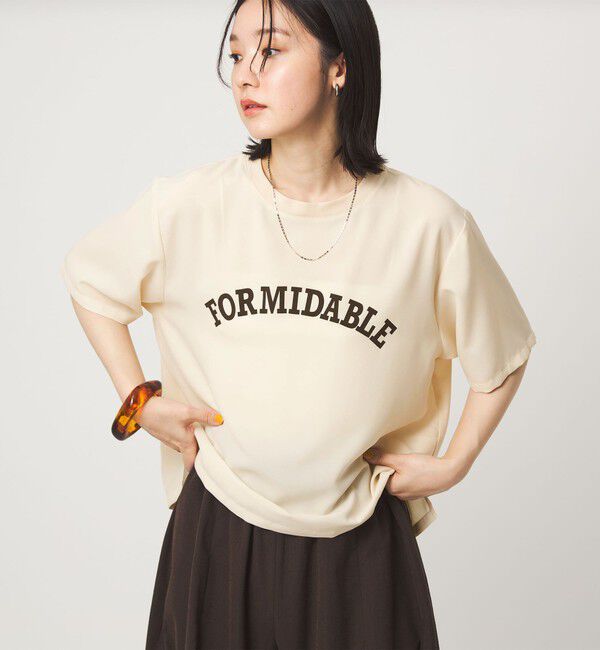 UNITED ARROWS green label relaxing「【WEB限定】＜at ease＞ジョーゼット プリント カットソー  吸水速乾」|Tシャツ・カットソー|