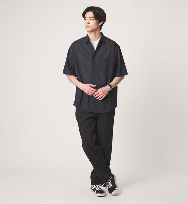 UNITED ARROWS green label relaxing「ウォッシャブル TW サイロ ジャストルーズ レギュラーカラー 半袖 シャツ -通気性・接触冷感-」|シャツ・ブラウス|