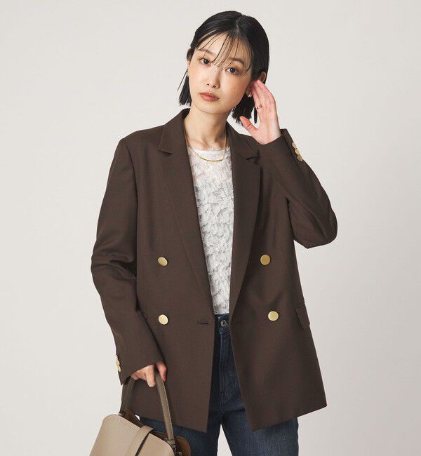 UNITED ARROWS green label relaxing「［size SHORT/TALLあり］Greed グリード ダブル ジャケット ウォッシャブル」|テーラードジャケット|