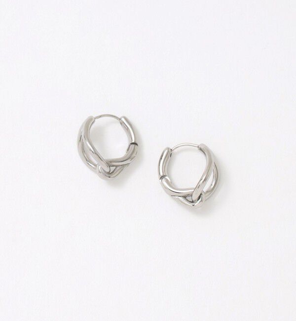 UNITED ARROWS green label relaxing「ドロップ フープピアス」|ピアス|SILVER