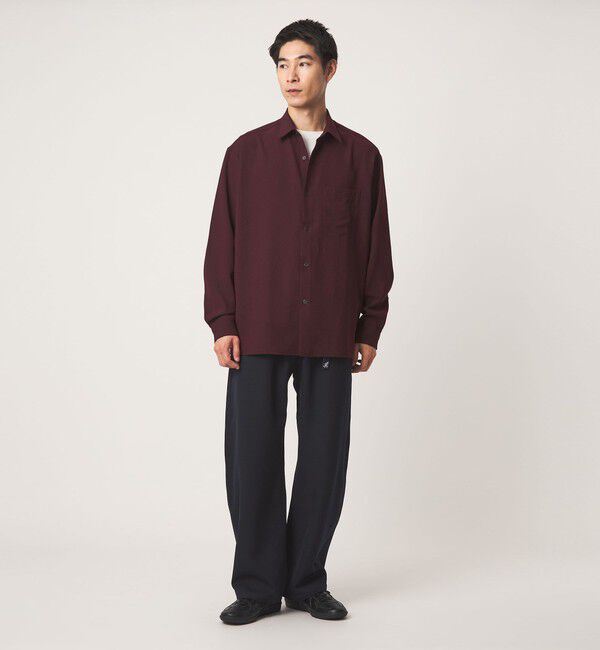 UNITED ARROWS green label relaxing「ワッシャー ポプリン ボックス レギュラー カラー 長袖 シャツ」|シャツ・ブラウス|