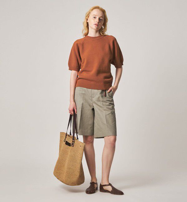 STEVEN ALAN「＜Steven Alan＞コットン ナイロン テープヤーン ハーフスリーブ ニット」|ニット・セーター|