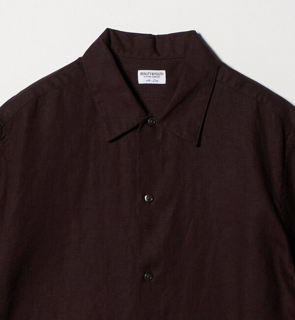 BEAUTY&YOUTH UNITED ARROWS「HI-LINE シュリンク リネン ハーフ スリーブ シャツ」|シャツ・ブラウス|