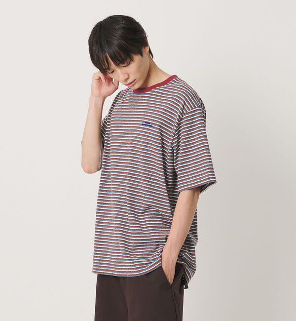 NICE WEATHER「＜NICE WEATHER＞マルチボーダー Tシャツ」|Tシャツ・カットソー|