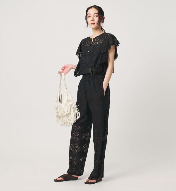 BEAUTY&YOUTH UNITED ARROWS「【WEB限定 Wardrobe DAILY MINIMAL】レース 2WAYブラウス ウォッシャブル」|シャツ・ブラウス|