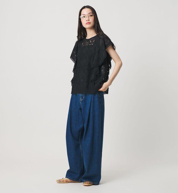 BEAUTY&YOUTH UNITED ARROWS「【WEB限定 Wardrobe DAILY MINIMAL】レース 2WAYブラウス ウォッシャブル」|シャツ・ブラウス|
