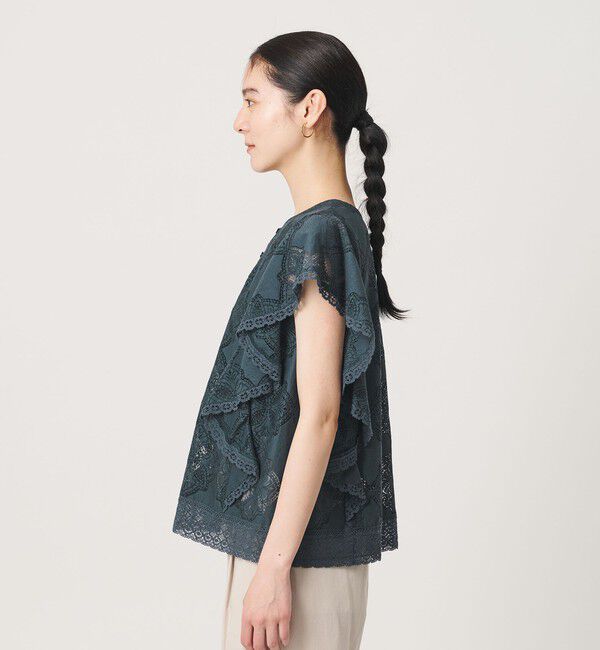 BEAUTY&YOUTH UNITED ARROWS「【WEB限定 Wardrobe DAILY MINIMAL】レース 2WAYブラウス ウォッシャブル」|シャツ・ブラウス|