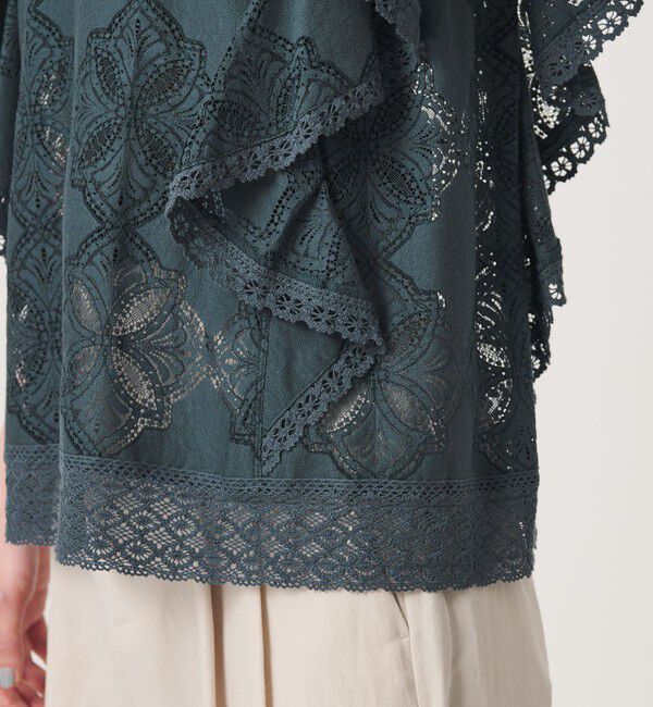 BEAUTY&YOUTH UNITED ARROWS「【WEB限定 Wardrobe DAILY MINIMAL】レース 2WAYブラウス ウォッシャブル」|シャツ・ブラウス|