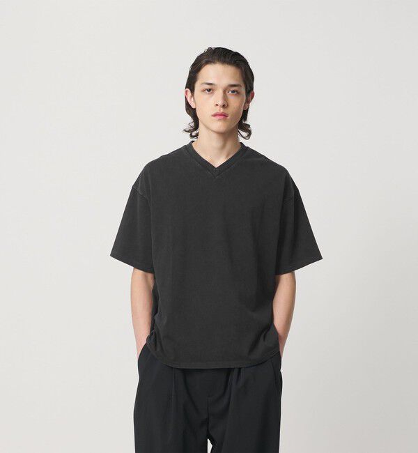 MONKEY TIME「ウォッシュド Vネック Tシャツ」|Tシャツ・カットソー|