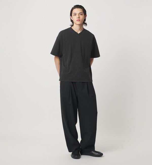 MONKEY TIME「ウォッシュド Vネック Tシャツ」|Tシャツ・カットソー|