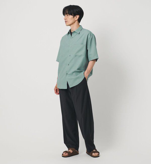BEAUTY&YOUTH UNITED ARROWS「ライト リネンタッチ ストライプ レギュラーカラー シャツ FORM TAPERD型」|シャツ・ブラウス|