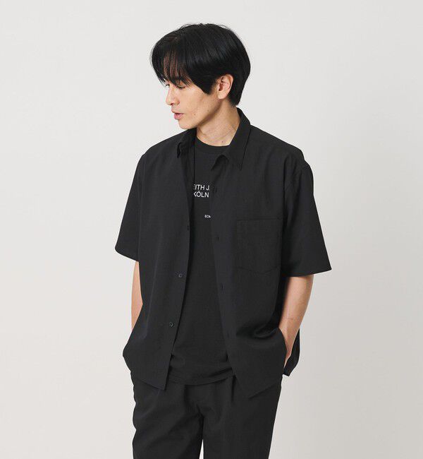BEAUTY&YOUTH UNITED ARROWS「KOMATSU PACK トロピカル レギュラー シャツ FORM型 ストレッチ 吸水速乾 UVカット セットアップ対応」|シャツ・ブラウス|
