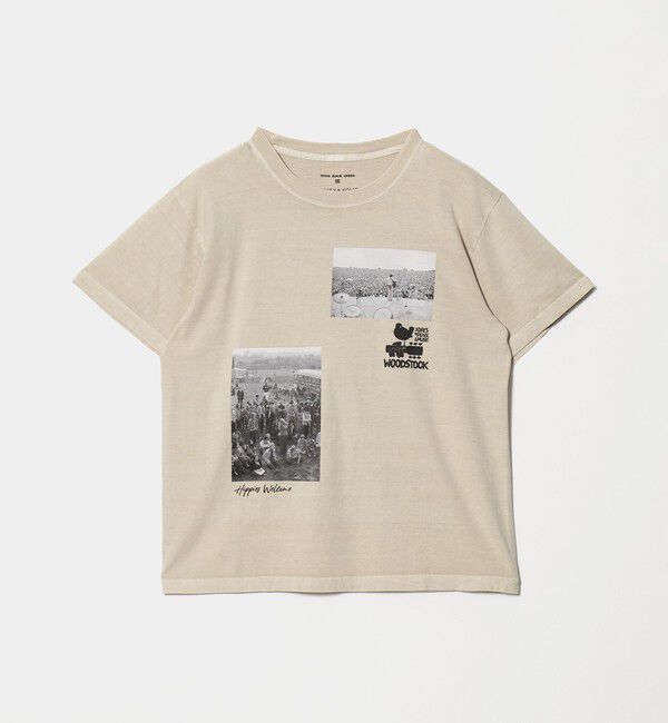 BEAUTY&YOUTH UNITED ARROWS「【別注】＜GOOD ROCK SPEED＞WOOD STOCK プリント Tシャツ」|Tシャツ・カットソー|BEIGE
