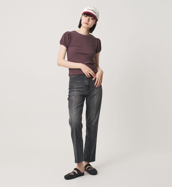 NICE WEATHER「＜NICE WEATHER＞ヘルシーギャザースリーブトップス」|Tシャツ・カットソー|