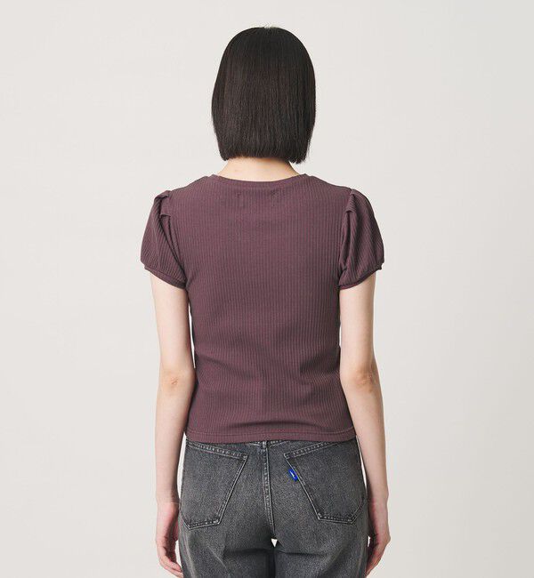 NICE WEATHER「＜NICE WEATHER＞ヘルシーギャザースリーブトップス」|Tシャツ・カットソー|