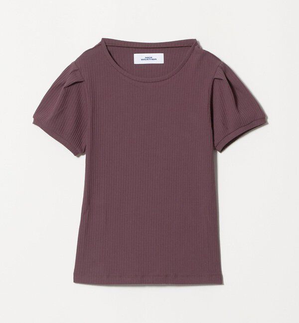 NICE WEATHER「＜NICE WEATHER＞ヘルシーギャザースリーブトップス」|Tシャツ・カットソー|