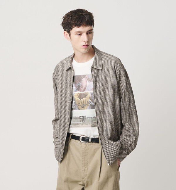 BEAUTY&YOUTH UNITED ARROWS「アーバン サッカー チェック ジップ シャツ」|シャツ・ブラウス|