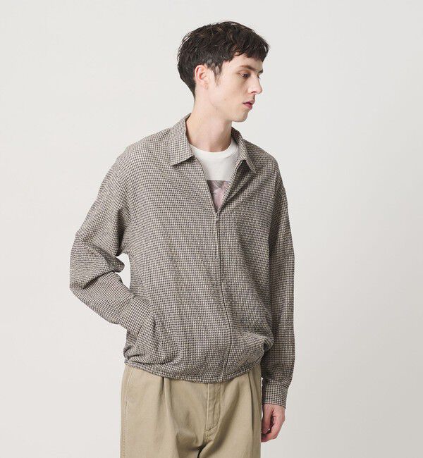 BEAUTY&YOUTH UNITED ARROWS「アーバン サッカー チェック ジップ シャツ」|シャツ・ブラウス|