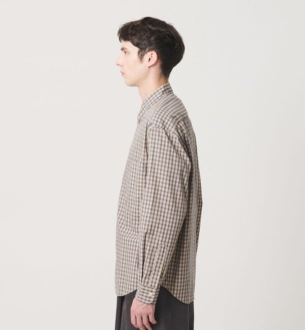 BEAUTY&YOUTH UNITED ARROWS「ピーチスキン チェック レギュラー シャツ FORM型」|シャツ・ブラウス|