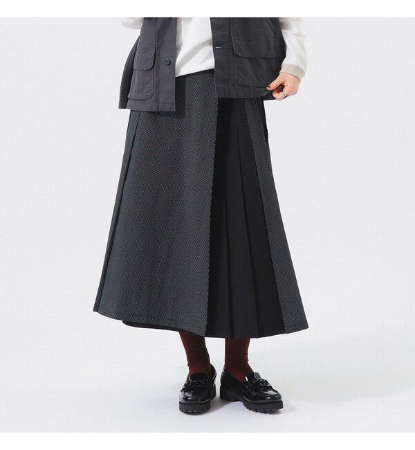BEAMSBOY「【別注】Gramicci / プリーツ スカート 26FW」|スカート|BLACK_DOT