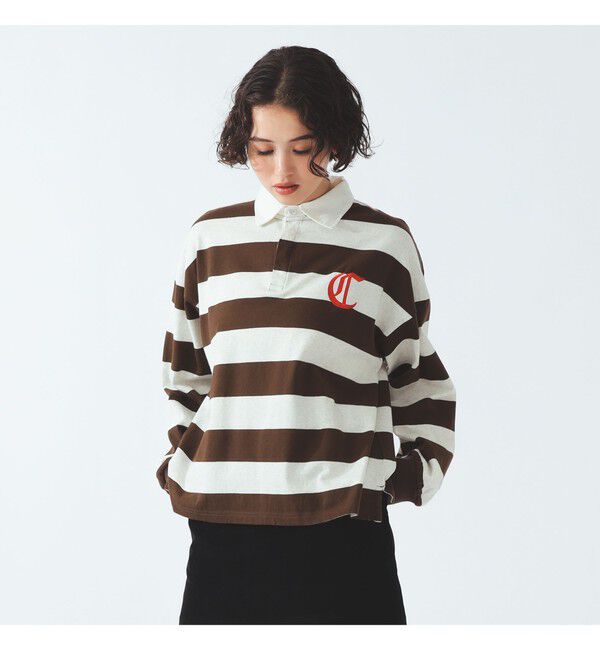 Ray BEAMS 「【別注】Champion / ラグビー Tシャツ」|ポロシャツ|BROWN