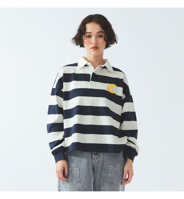 Ray BEAMS 「【別注】Champion / ラグビー Tシャツ」|ポロシャツ|NAVY