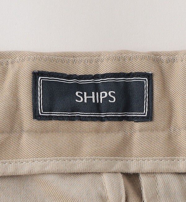 SHIPS「SHIPS: 〈手洗い可能〉ウォッシャブル コットン ツイル スラックス」|スラックス|