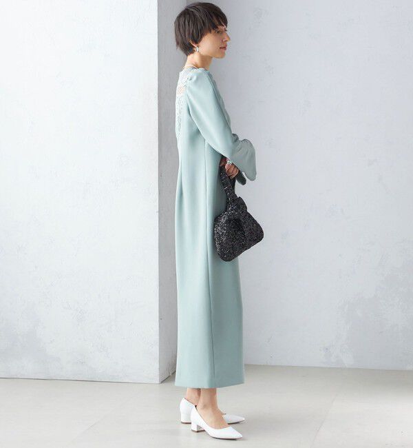 SHIPS for women「troisiemeCHACO:レース 切替 ワンピース（セレモニー対応可）」|ワンピース|