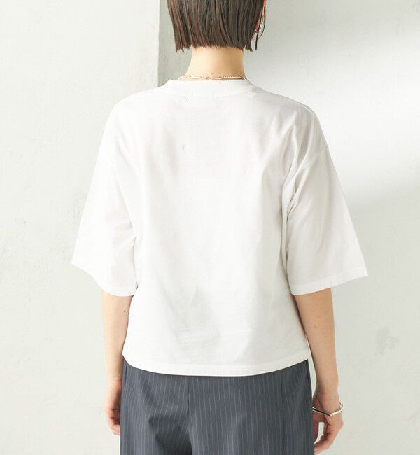 SHIPS for women「【SHIPS別注】LACOSTE:〈手洗い可能〉五分袖 TEE」|Tシャツ・カットソー|