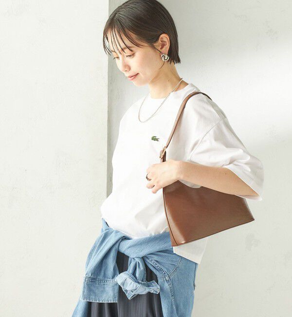 SHIPS for women「【SHIPS別注】LACOSTE:〈手洗い可能〉五分袖 TEE」|Tシャツ・カットソー|