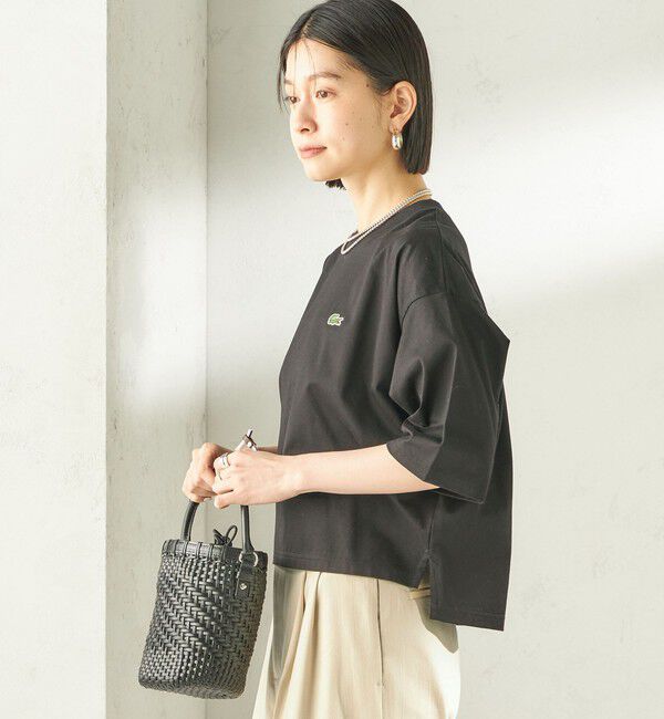 SHIPS for women「【SHIPS別注】LACOSTE:〈手洗い可能〉五分袖 TEE」|Tシャツ・カットソー|