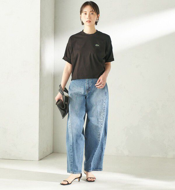 SHIPS for women「【SHIPS別注】LACOSTE:〈手洗い可能〉五分袖 TEE」|Tシャツ・カットソー|