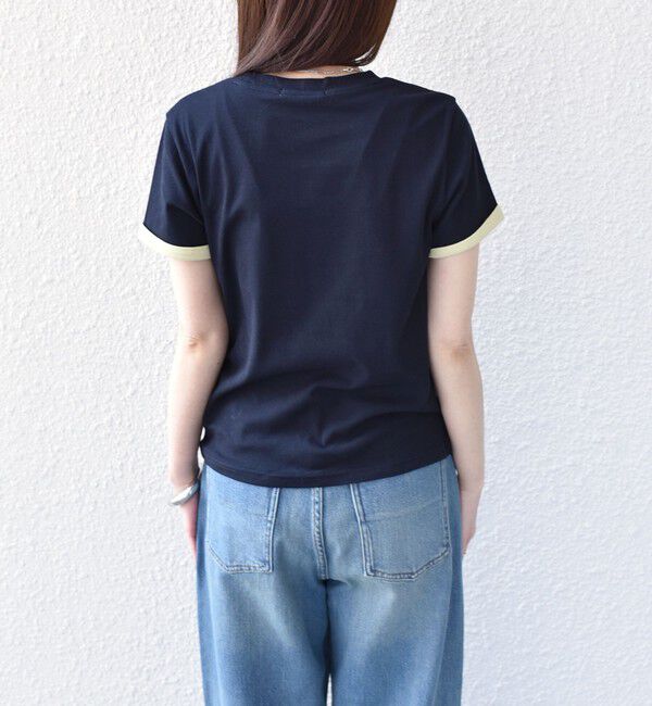 SHIPS Colors 「SHIPS Colors:〈手洗い可能〉シアー ドライ タッチ バイカラー TEE◇」|Tシャツ・カットソー|