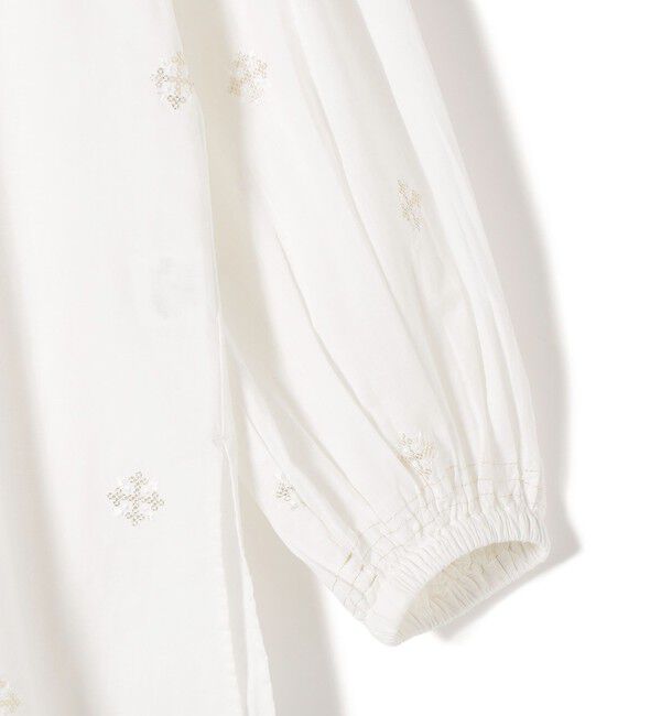 SHIPS for women「【SHIPS別注】Fanaka:〈手洗い可能〉シークエンス 刺繍 スモック ブラウス」|シャツ・ブラウス|