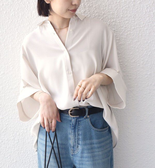 SHIPS Colors 「SHIPS Colors:〈手洗い可能〉2WAY スリーブ シャツ◇」|シャツ・ブラウス|