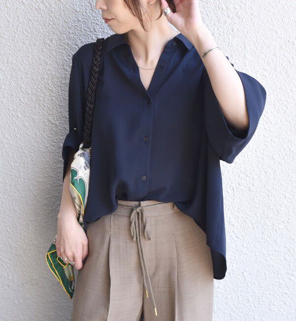 SHIPS Colors 「SHIPS Colors:〈手洗い可能〉2WAY スリーブ シャツ◇」|シャツ・ブラウス|